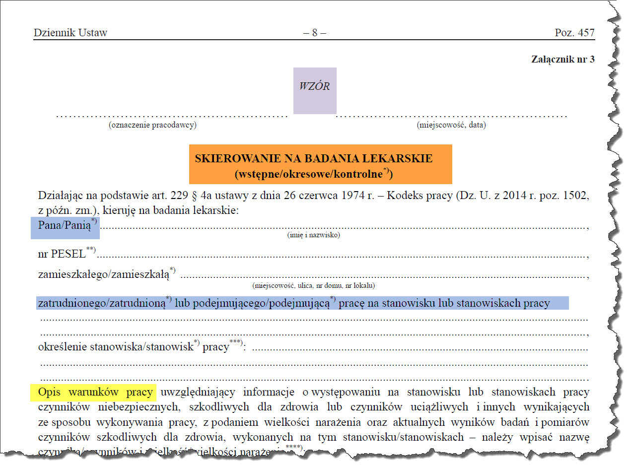 Badania Okresowe Kodeks Pracy 2230